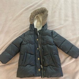 Toddler girl winter jacket black 3T